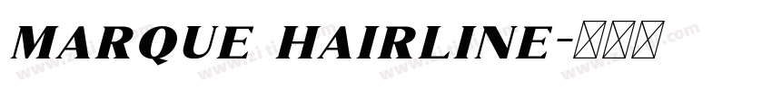marque hairline字体转换